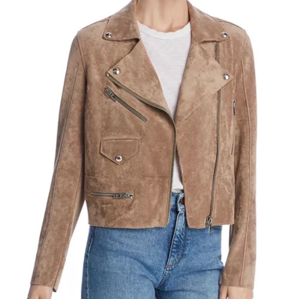 NWOT BlankNYC Faux Suede Women's Biker Moto Jacket Sz XS